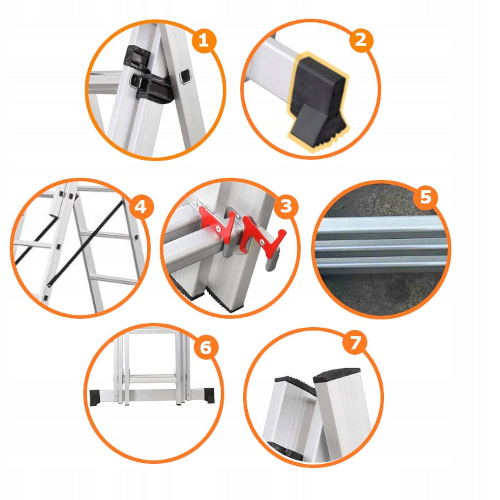 Drabina aluminiowa 3x9