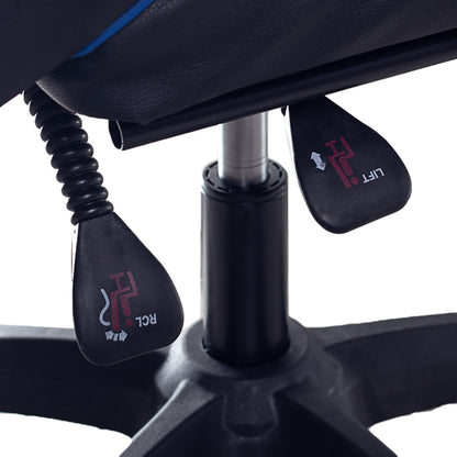 Fotel Gamingowy z podnóżkiem Niebiesko-Czarny