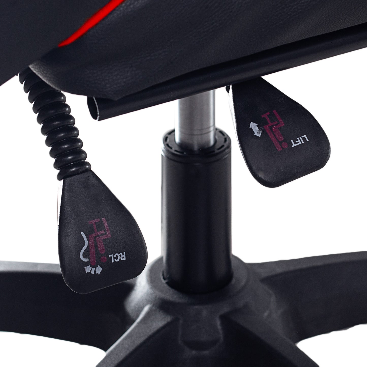 Fotel Gamingowy z podnóżkiem Czerwono-Czarny