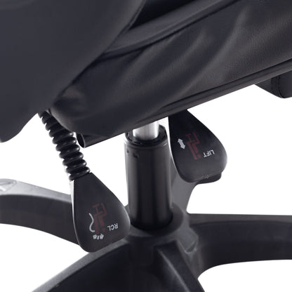 Fotel Gamingowy z podnóżkiem Czarny