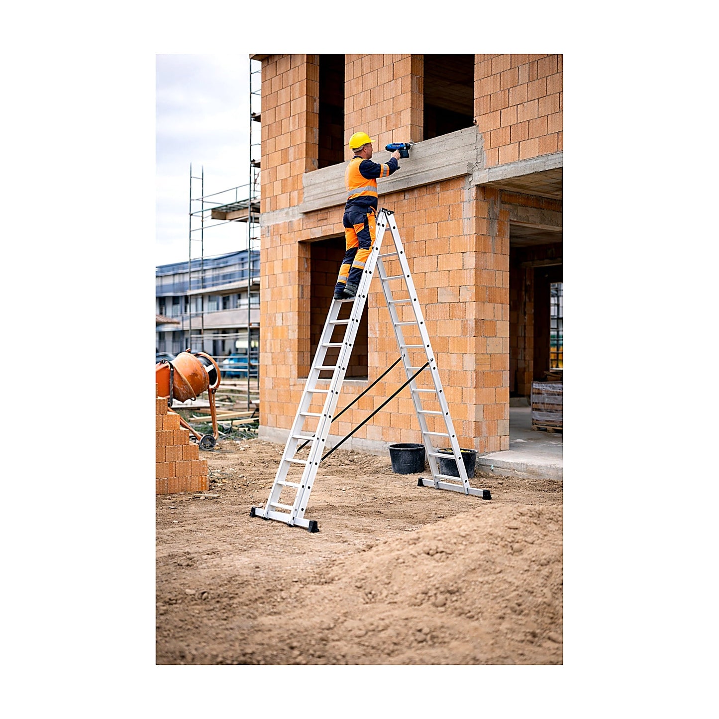 Drabina aluminiowa 3x11 - PrestiloPoland