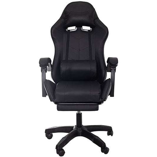 Fotel gamingowy z podnóżkiem - regulowany, ergonomiczny do pracy i grania - PrestiloPoland