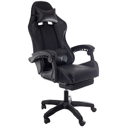 Fotel gamingowy z podnóżkiem - regulowany, ergonomiczny do pracy i grania - PrestiloPoland