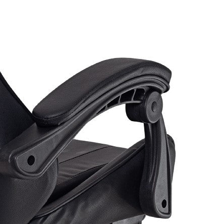 Fotel gamingowy z podnóżkiem - regulowany, ergonomiczny do pracy i grania - PrestiloPoland