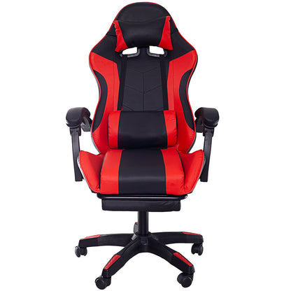 Fotel gamingowy z podnóżkiem - regulowany, ergonomiczny do pracy i grania - PrestiloPoland