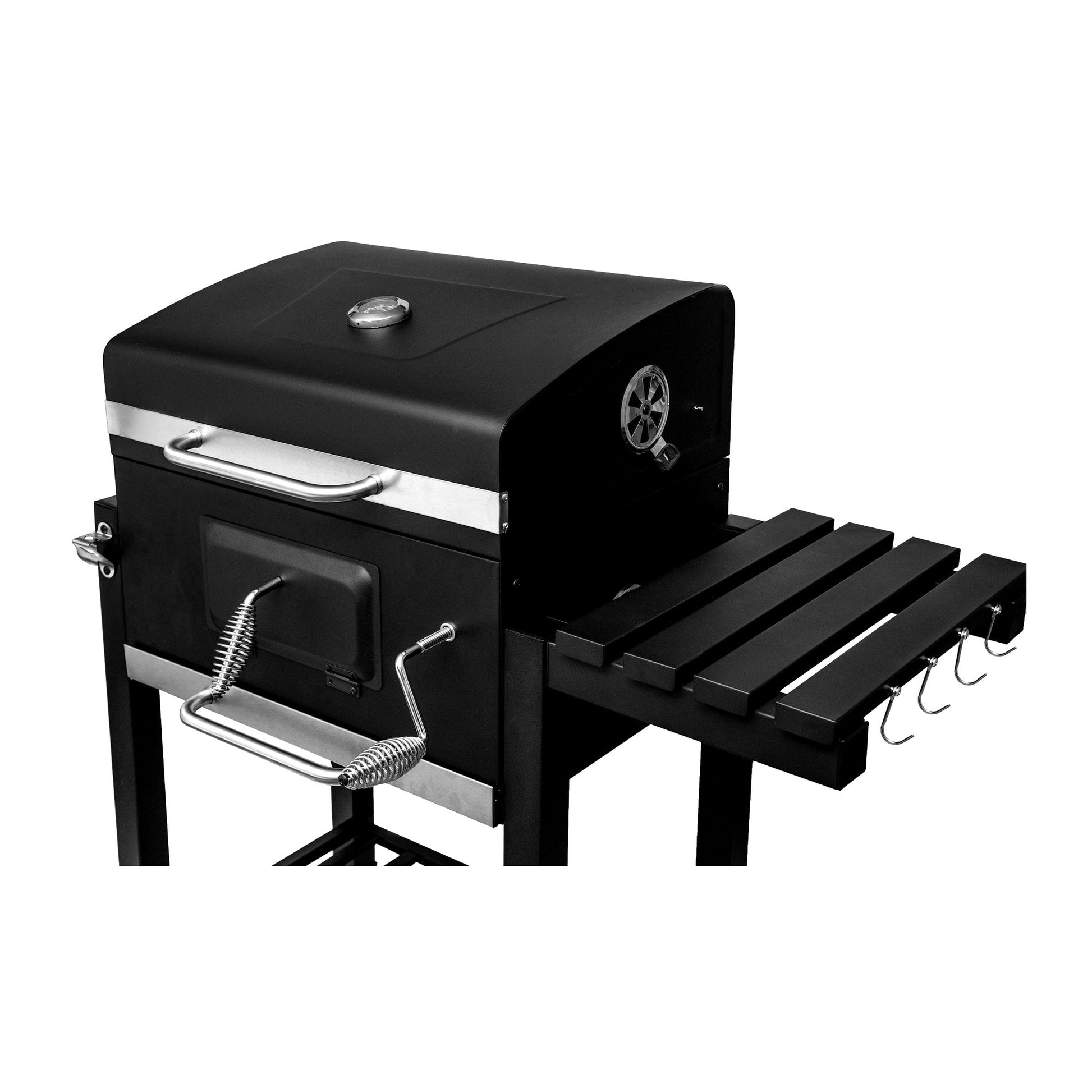 Grill Węglowy XXL z Żeliwnym Rusztem dla Doskonałego Grilowania - PrestiloPoland